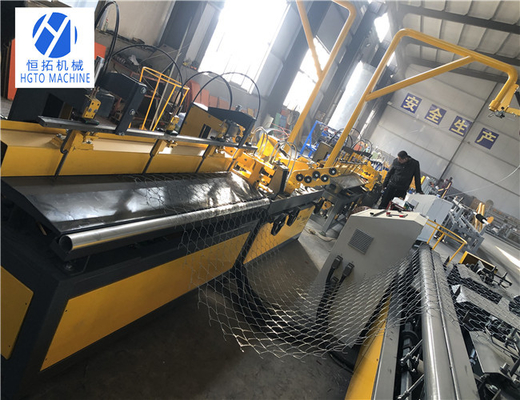 Máy hàng rào liên kết chuỗi tự động CNC Đường sắt Máy đôi dây chống ăn mòn